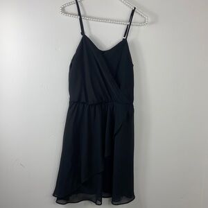 Xhilaration Target Black Ruffle Strappy Mini Dress Small